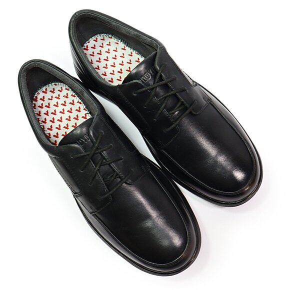 Anodyne No 12 Mens Casual Shoe Oxford Orthopedic Black Leather Extra Depth 11.5M